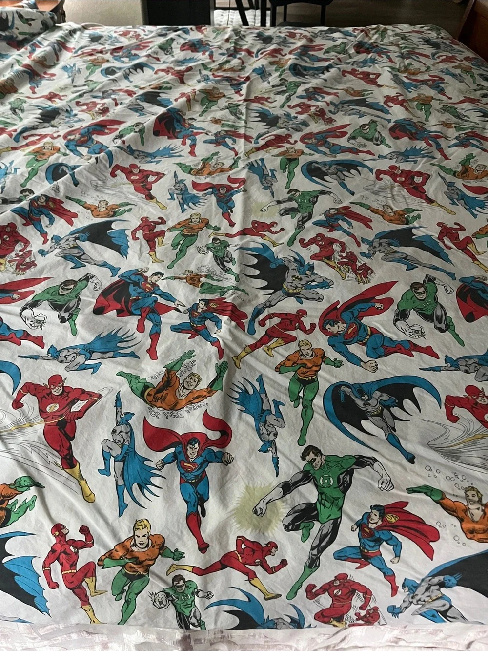 Pottery Barn Kids DC Comics Superhero Duvet Cover and matching pillow case